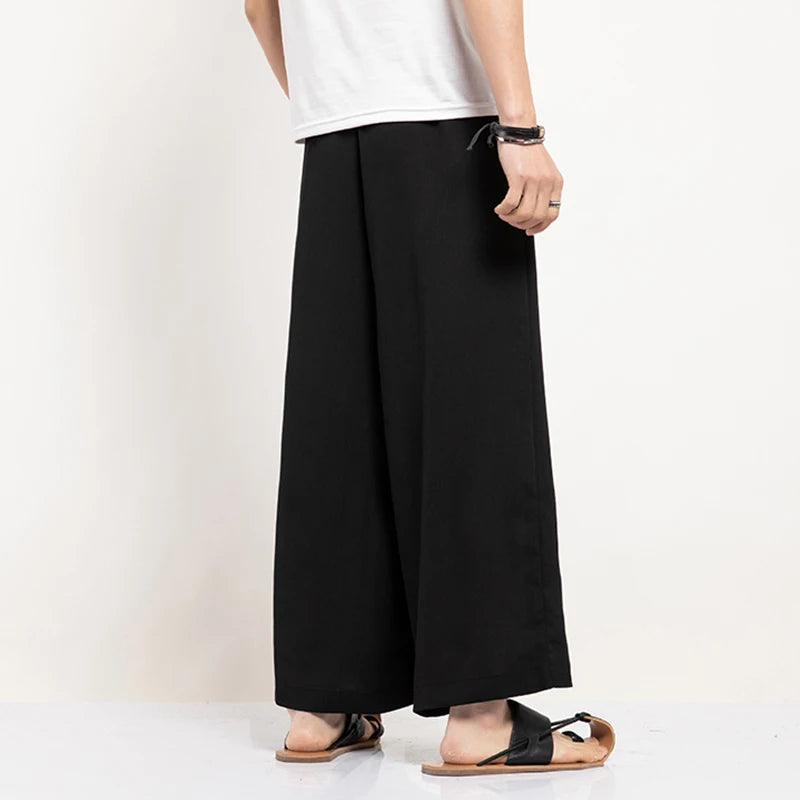 Zubon Kage - Pantalon Kimono Japonais - Noir