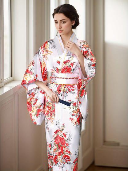 Shiranami - Kimono Japonais - Blanc