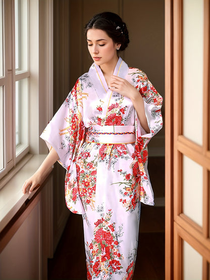 Shiranami - Kimono Japonais - Blanc