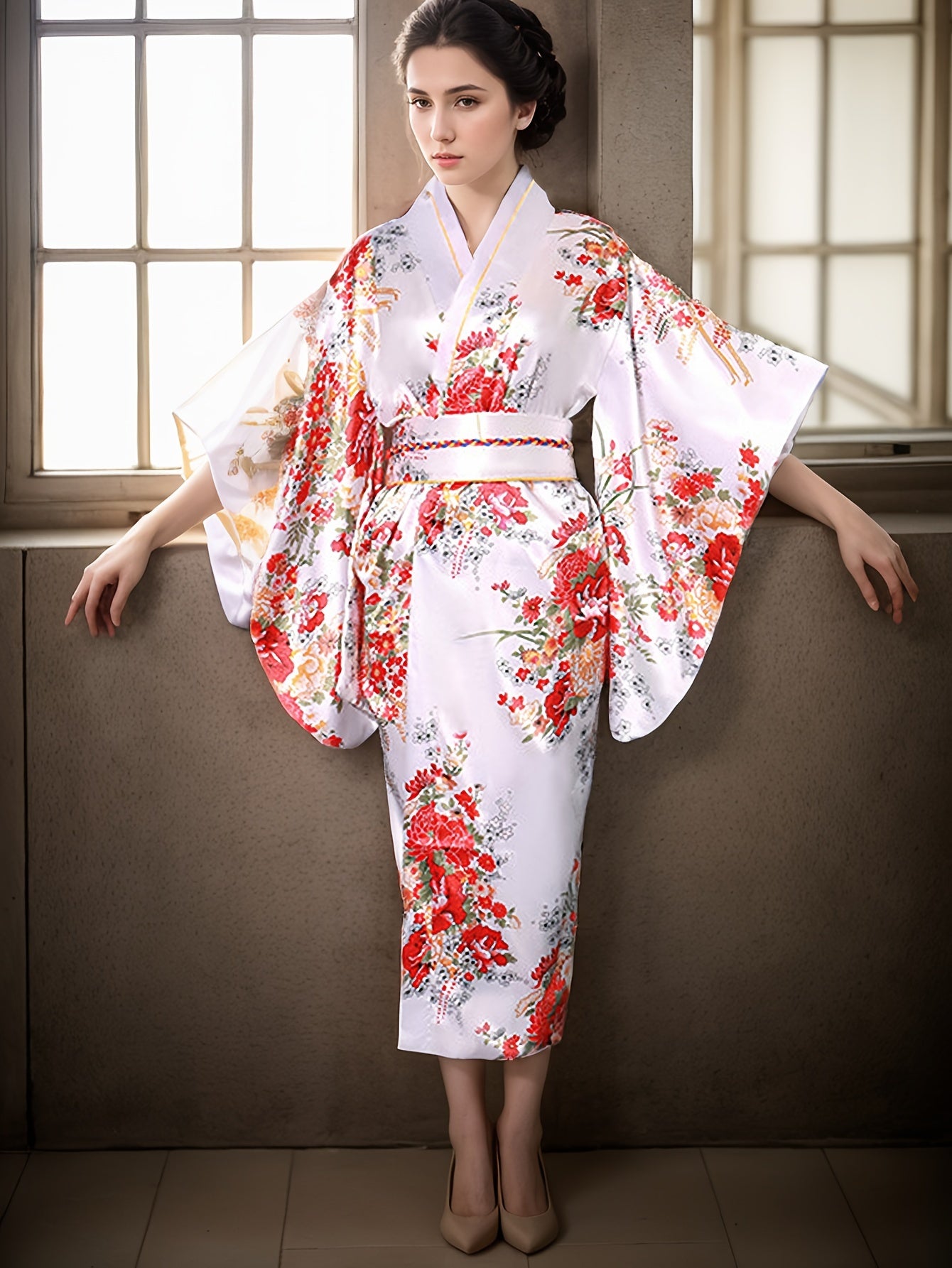 Shiranami - Kimono Japonais - Blanc