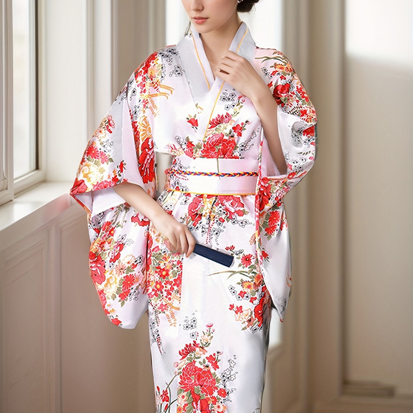 Shiranami - Kimono Japonais - Blanc
