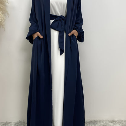 Yami Hana - Kimono Abaya -  Bleu