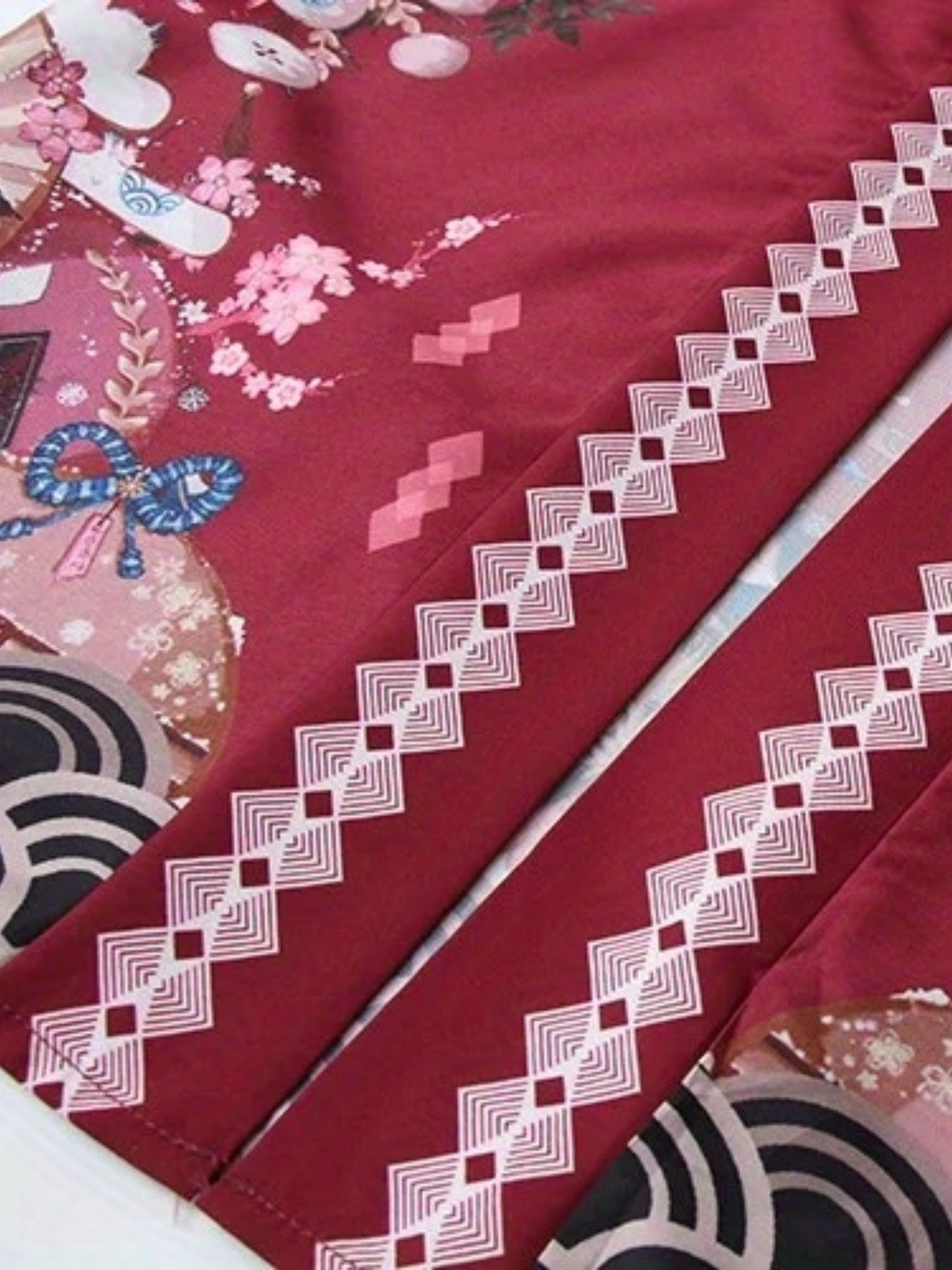 Kādigan Akane - Kimono Japonais - Rouge