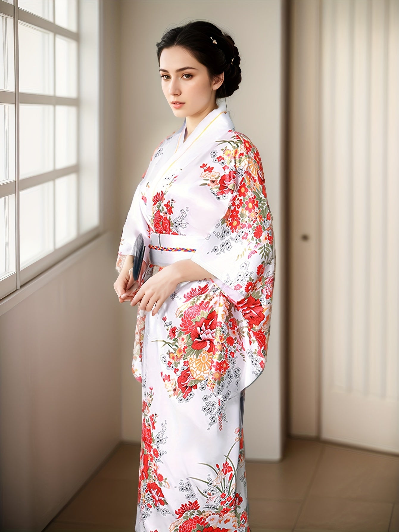 Shiranami - Kimono Japonais - Blanc