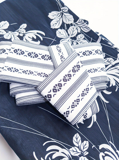 Takeshi - Kimono Japonais Homme Traditionnel -  Bleu