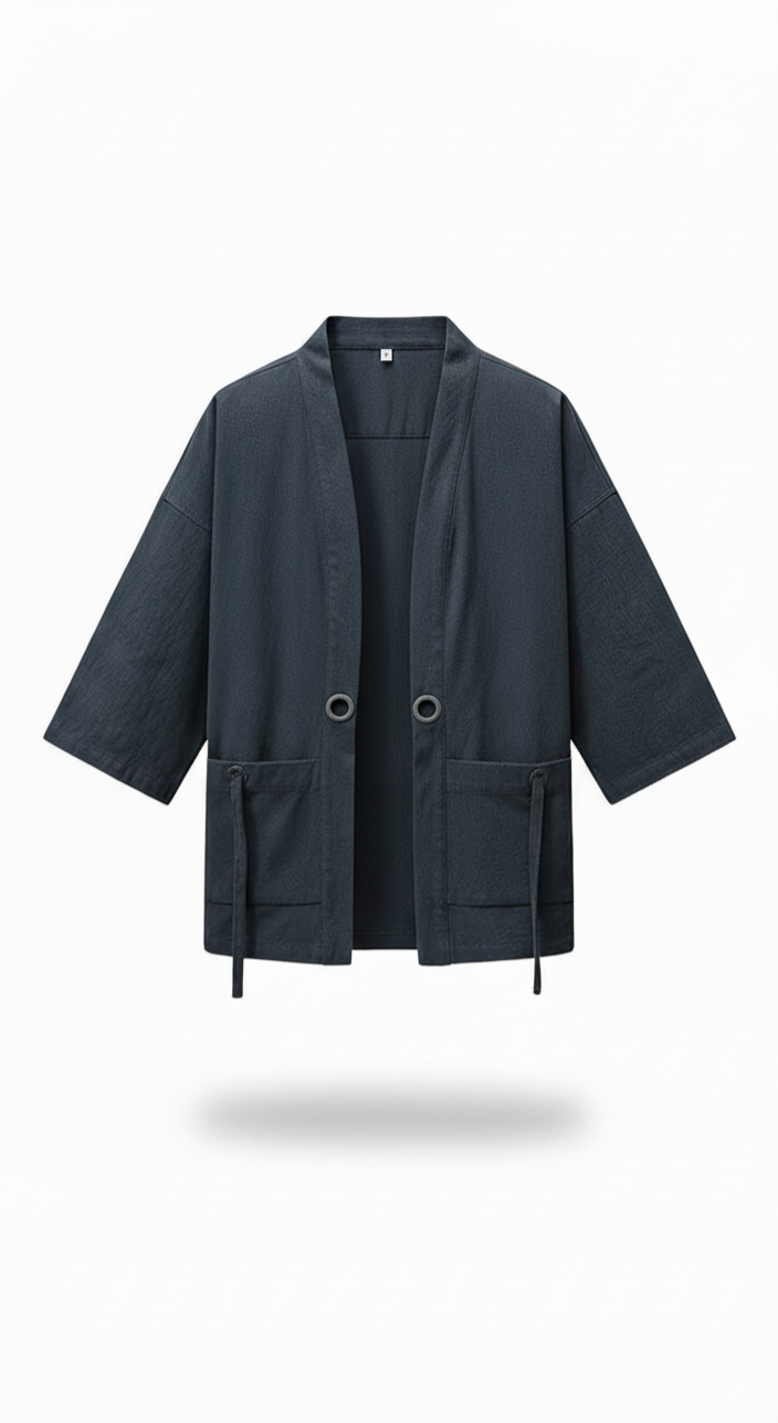 Gaisen - Veste Kimono  - Bleu