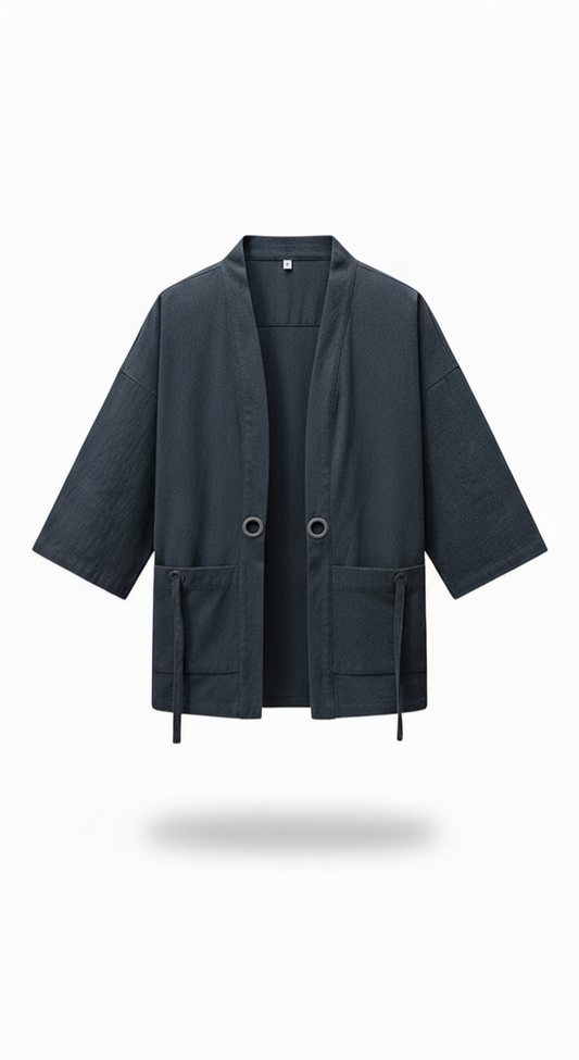 Gaisen - Veste Kimono  - Bleu