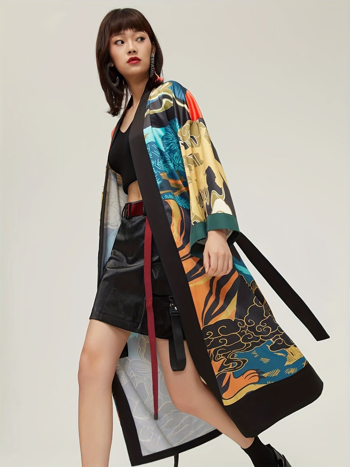 Femme portant kimono japonais 