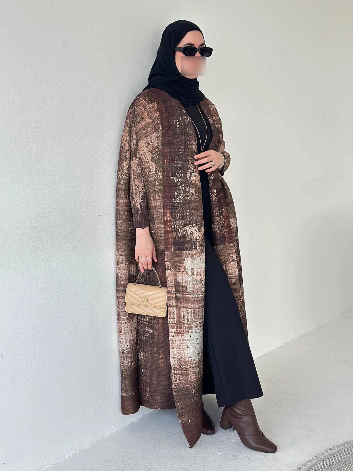 Kimono Abaya - Moderne Marron