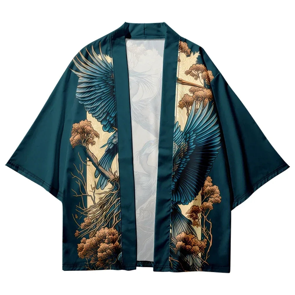 Shirasagi - Veste Kimono - Héron