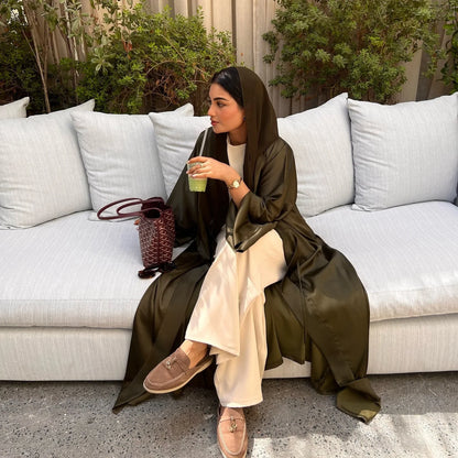 Midori Kaze - Kimono Abaya - Vert