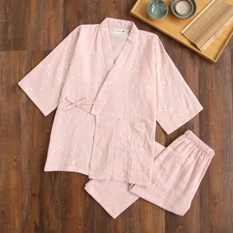 Pyjama Jinbei Pyjama - Rose pour femme