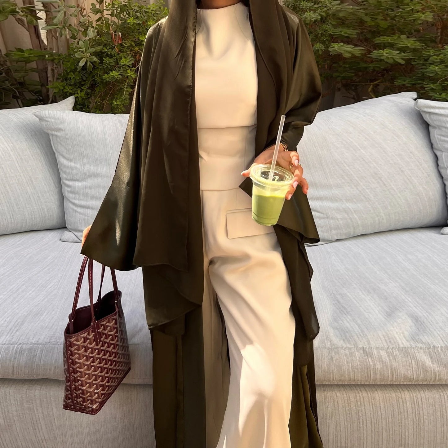 Midori Kaze - Kimono Abaya - Vert