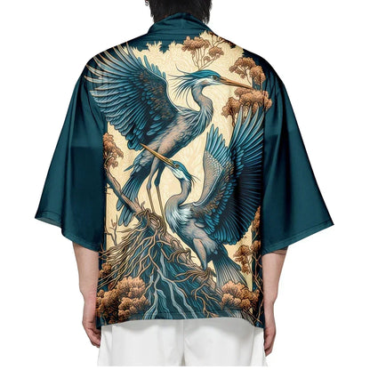 Shirasagi - Veste Kimono - Héron
