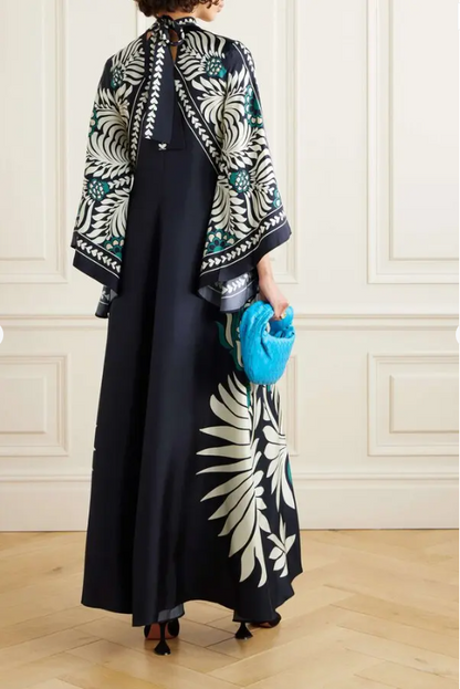 Aokage - Robe Kimono - Bleu