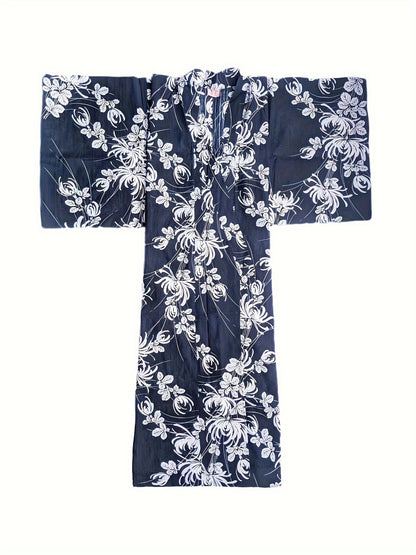 Takeshi - Kimono Japonais Homme Traditionnel -  Bleu