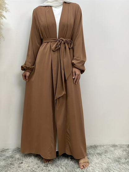 Cha Sumi - Koku Hoshi - Kimono Abaya - Marron