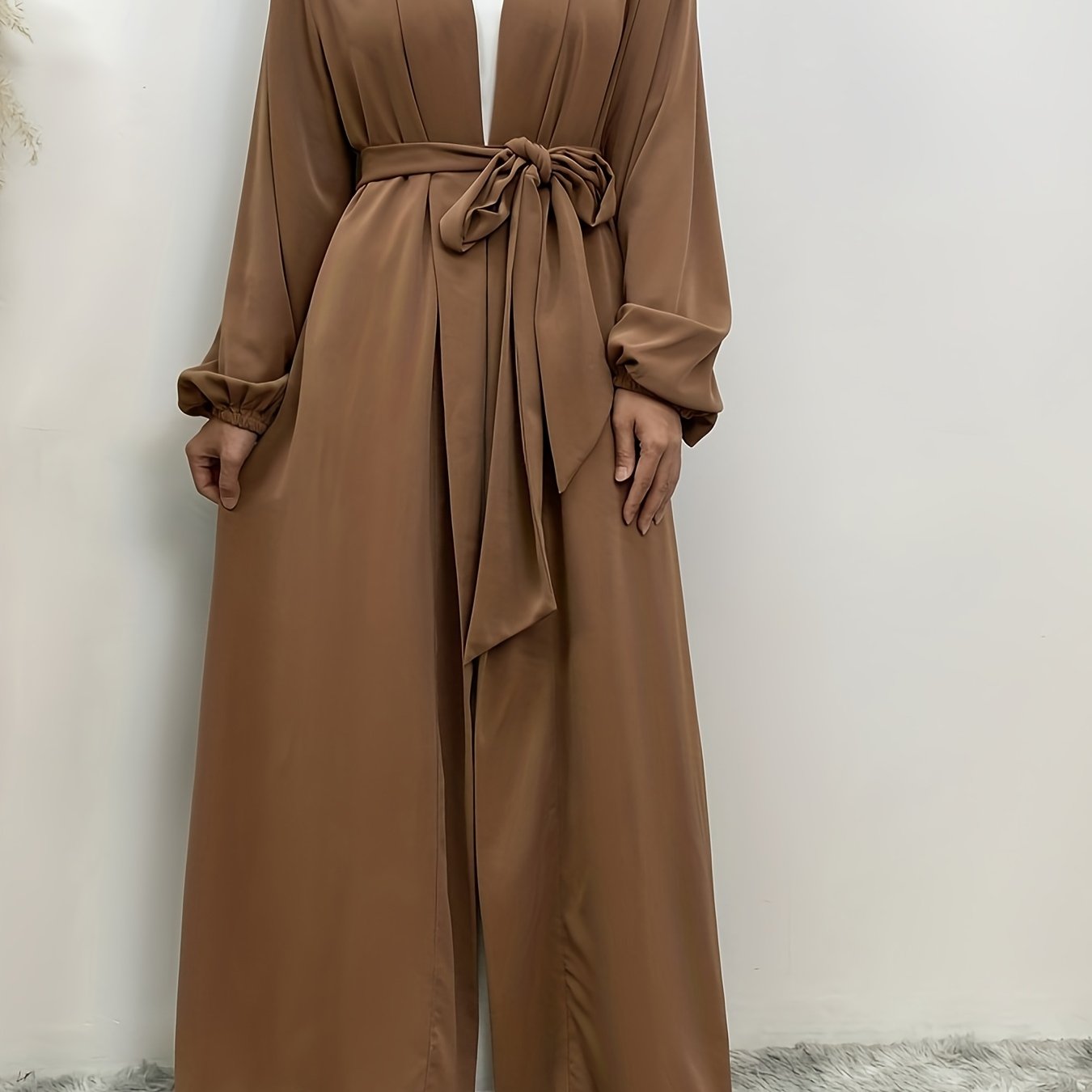 Cha Sumi - Koku Hoshi - Kimono Abaya - Marron