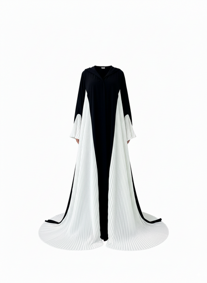 Kuro Kaze - Abaya Kimono - Noir et Blanc