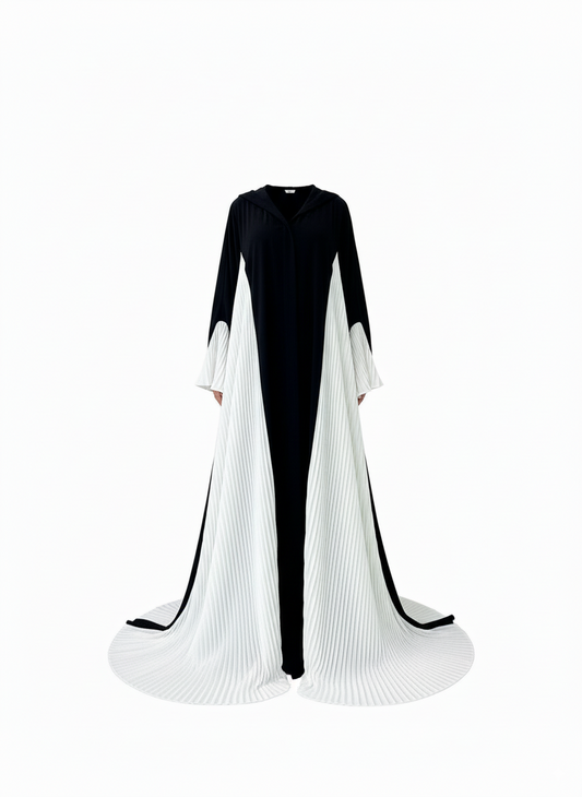 Kuro Kaze - Abaya Kimono - Noir et Blanc