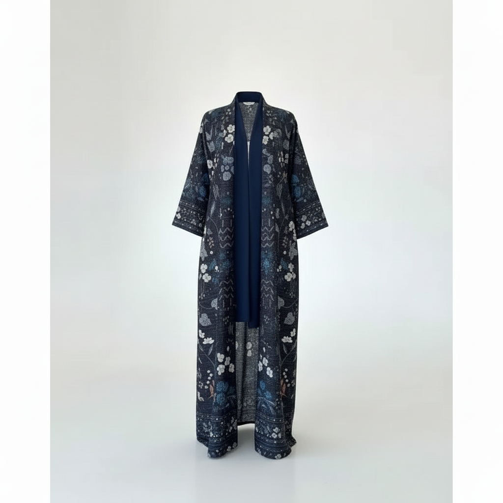 Kazeo - Abaya Kimono - Bleu