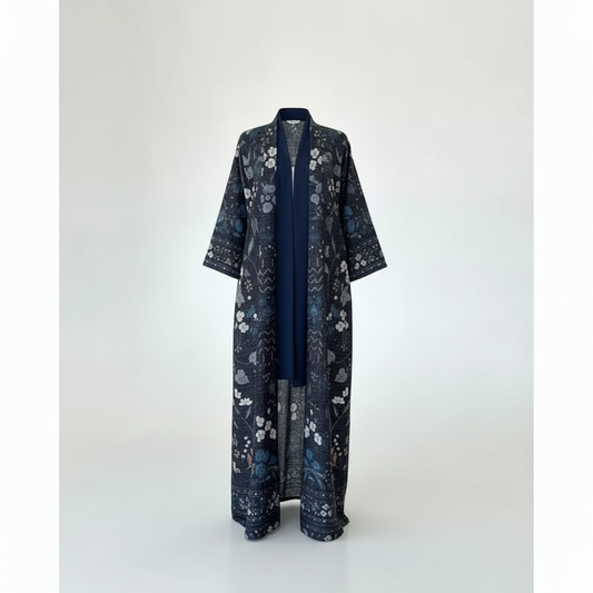 Kazeo - Abaya Kimono - Bleu