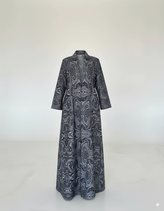 Sumi Matoi - Kimono Abaya - Bleu