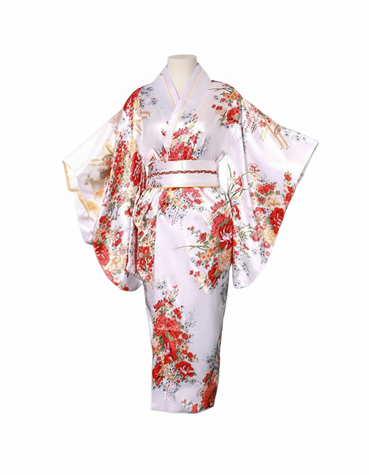 Shiranami - Kimono Japonais - Blanc
