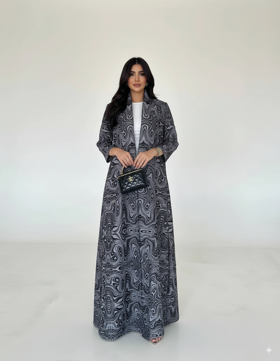 Sumi Matoi - Kimono Abaya - Bleu