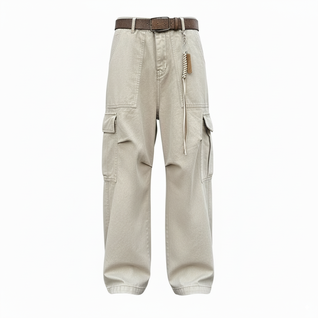 Zubon Kōdo - Pantalon  Cargo - Beige