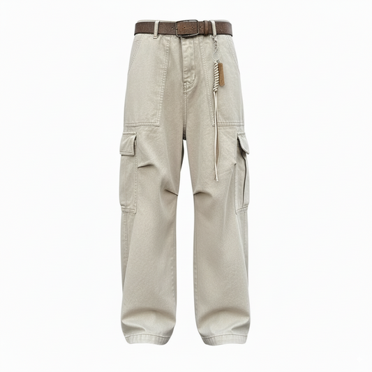 Zubon Kōdo - Pantalon  Cargo - Beige