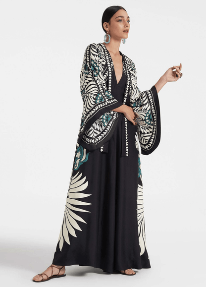 Aokage - Robe Kimono - Bleu