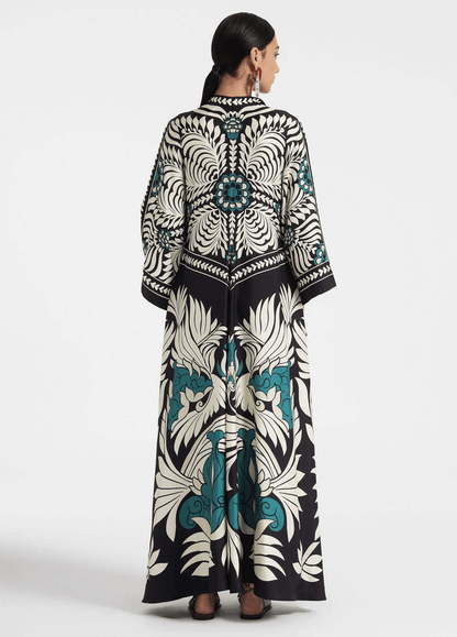 Aokage - Robe Kimono - Bleu